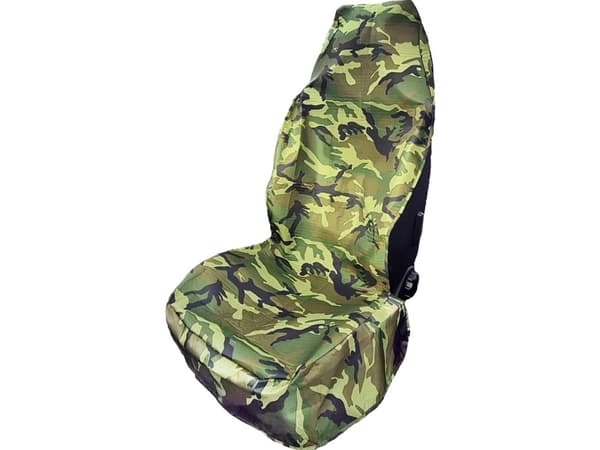 HP Autozubehör 19333 Istuimen suojus Camouflage Korjaamon suojus Polyesteri Camouflage vihreä Matkustajan istuin , Kuljettajan istuin