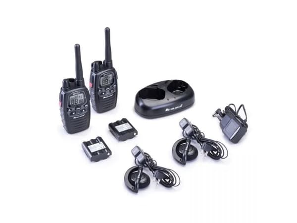 Midland C1090.18, Profesjonell mobilradio (PMR), 446 kanaler, 433 MHz, 10000 m, LCD, AA