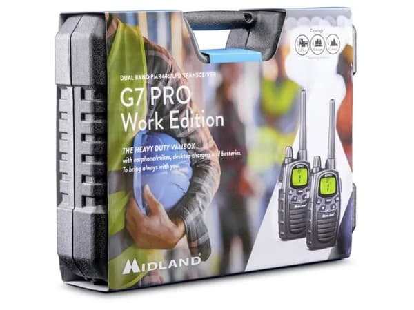 Midland C1090.18, Profesjonell mobilradio (PMR), 446 kanaler, 433 MHz, 10000 m, LCD, AA
