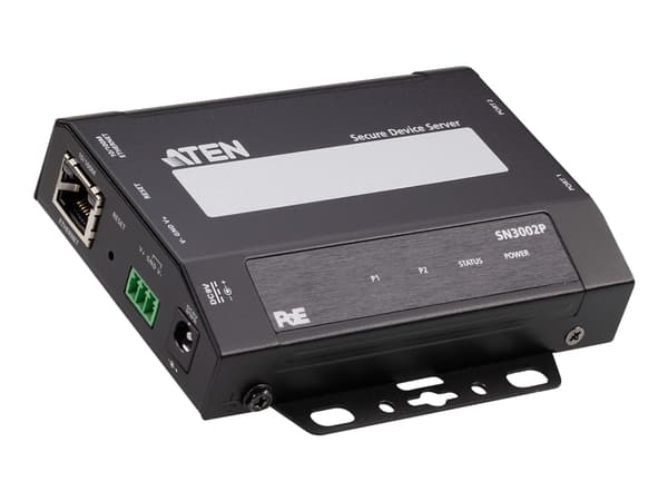 ATEN Altusen SN3000 series SN3002P - Enhetsserver - 2 portar - 100Mb LAN, RS-232