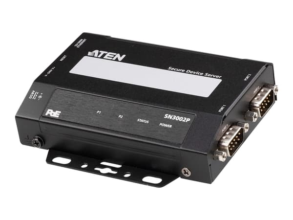 ATEN Altusen SN3000 series SN3002P - Enhetsserver - 2 portar - 100Mb LAN, RS-232