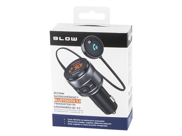 BLOW 74-152#, FM, 87,5 - 108 MHz, Bluetooth, Cigartenner/lighter, 5 V, 1 A