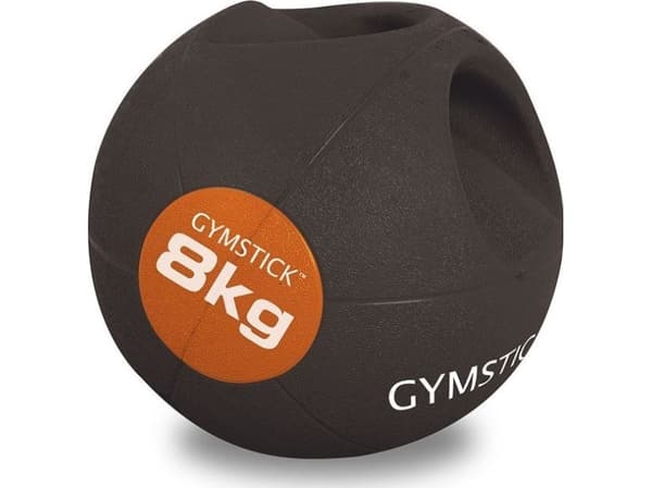 Gymstick medisinball med håndtak, 8 kg