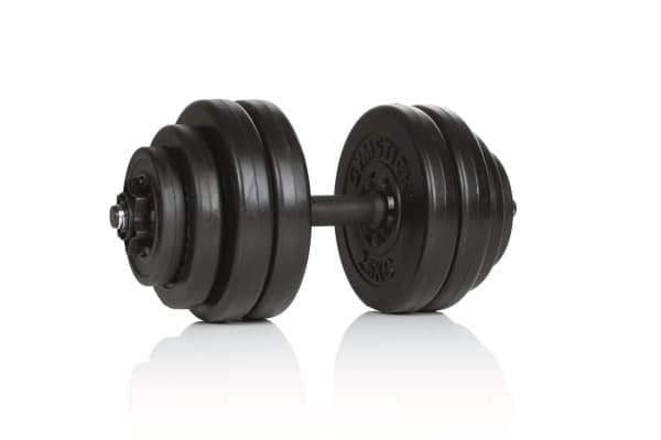 Gymstick 61122-15, Säädettävä käsipaino, Musta, Vinyyli, Betoni, Vinyyli, 15 kg, 2,5 kg