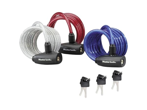 Master Lock No. 8127 - Kabellås - nøkkel (en pakke 3)