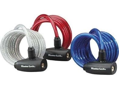 Master Lock No. 8127 - Kabellås - nøkkel (en pakke 3)
