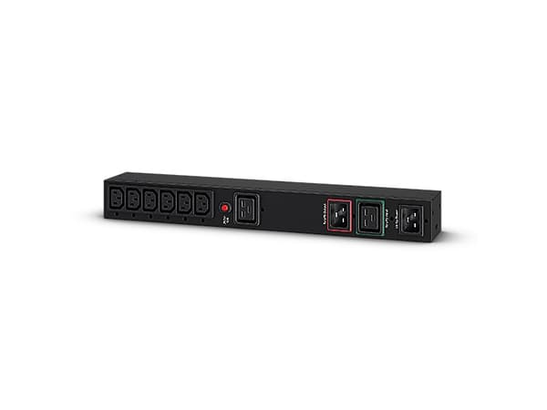 CyberPower Maintenance Bypass PDU MBP20HVIEC6A - Strømfordelerenhet (kan monteres i rack) - AC 200-240 V - inngang: 2 x IEC 60320 C20 - utgangskontak