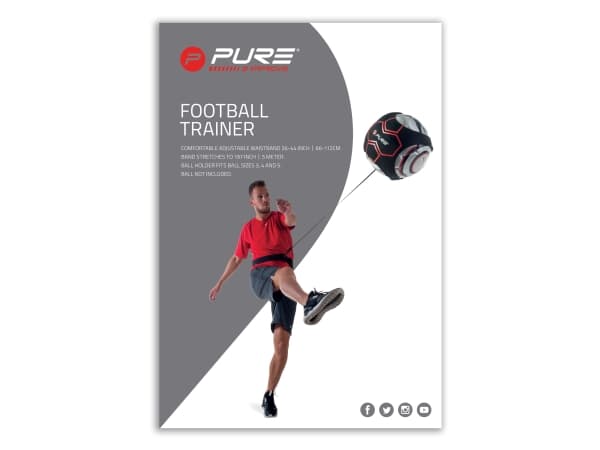 Pure2improve P2I200410, Ball med rep, Fotball, Sort, Rød