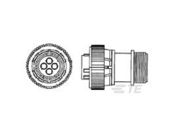 TE Connectivity Circular Plastic ConnectorsCircular Plastic Connectors 211882-1 AMP