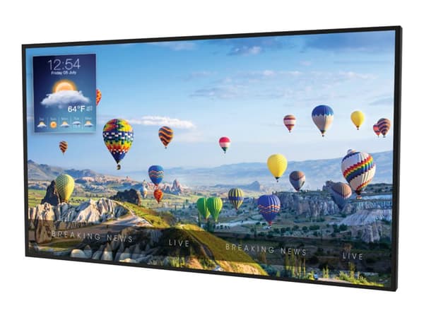 Peerless Xtreme High Bright XHB553 - 55" Diagonalklasse (54.6" synlig) LED-bakgrunnsbelyst LCD-skjerm - intelligent skilting utendørs - full sol 1920 Sort