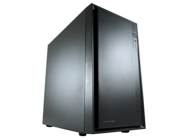 LC Power - - mikro ATX - ingen strømforsyning - svart - USB/lyd Sort
