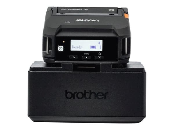 Brother 1 Slot Docking Cradle Charger - Ladeholder for skriver - Ethernet - utgangskontakter: 1 - for RuggedJet RJ-3230BL, RJ-3250WBL