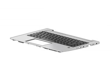HP - Ersättningstangentbord för bärbar dator - med ClickPad - bakgrundsbelyst - tysk - med övre skydd - för ProBook 440 G7 Notebook