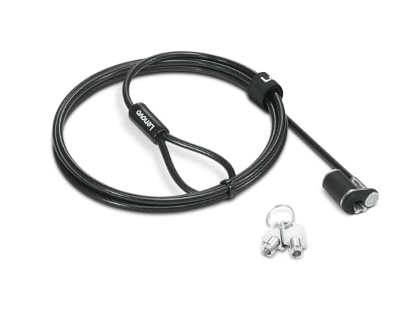 Lenovo NanoSaver Essential - Säkerhetskabellås - 1,5 m - för ThinkBook 14s Yoga G2 IAP; ThinkPad L13 Yoga Gen 3; L15 Gen 3; P1 Gen 5; T14s Gen 3