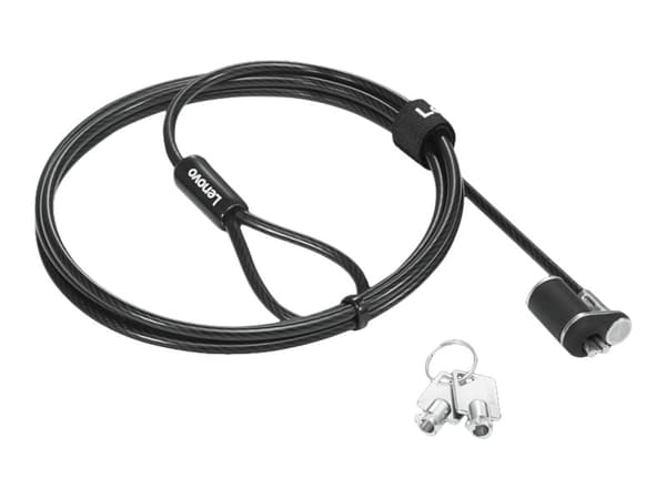 Lenovo NanoSaver Essential - Turvakaapelilukko - 1,5 m - ThinkBook 14s Yoga G2 IAP; ThinkPad L13 Yoga Gen 3; L15 Gen 3; P1 Gen 5; T14s Gen 3; ThinkPa