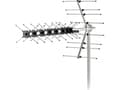 Miniatyrbilde 1 av 4: Antena SDA 611 DVB-T2/T 12dB 75Ohm 4G LTE