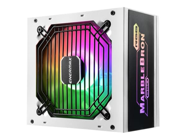 Enermax MARBLEBRON, 850 W, 100 - 240 V, 47 - 63 Hz, 11-5.5 A, Aktiivinen, 130 W musta, Valkoinen