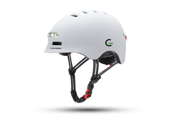GORUNNER LED HJELM WHITE M