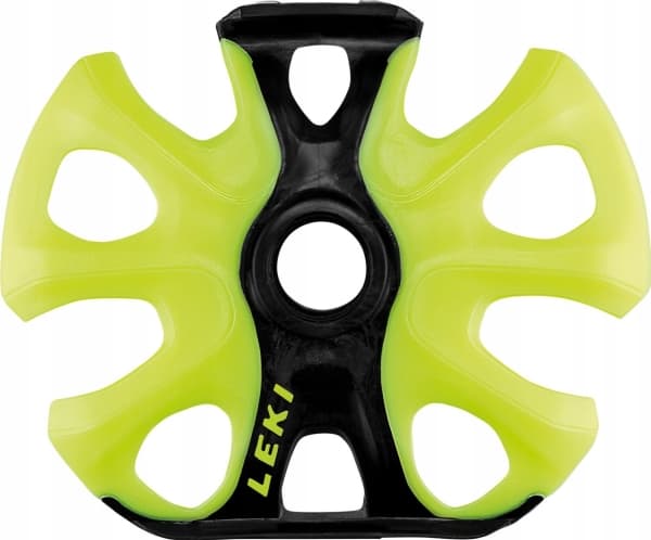 LEKI Big Mountain, Skistav, Kurv, Sort, Gult, Leki, 9,5 cm, 2 stykker