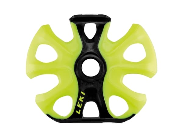 LEKI Big Mountain, Skistav, Kurv, Sort, Gult, Leki, 9,5 cm, 2 stykker