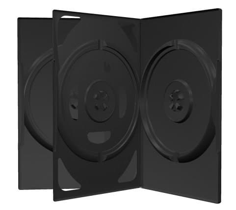 MediaRange BOX15, 50 x DVD-boks, 3 diske, Sort, Plastik, 120 mm, 136 mm