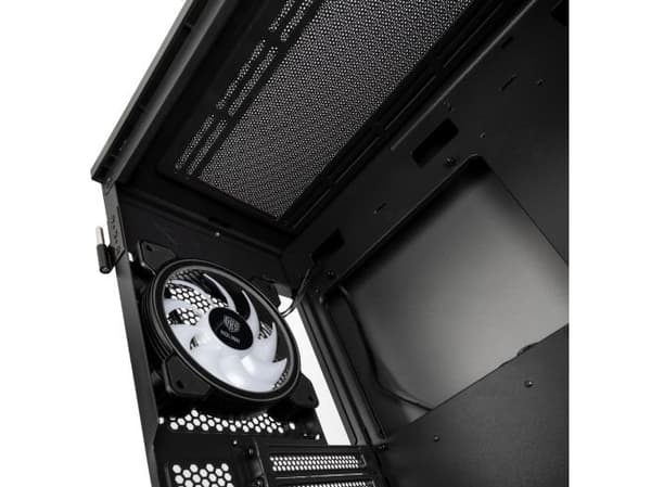Kolink Stronghold Prism - MDT - laajennettu ATX - sivupaneeli ikkunalla (karkaistu lasi) - ei virtalähdettä (ATX) - harmaa - USB/Audio