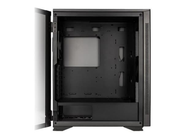 Kolink Stronghold Barricade - Mid tower - utökad ATX - genomskinlig sidopanel (härdat glas) - ingen strömförsörjning (ATX) - grå - USB/ljud