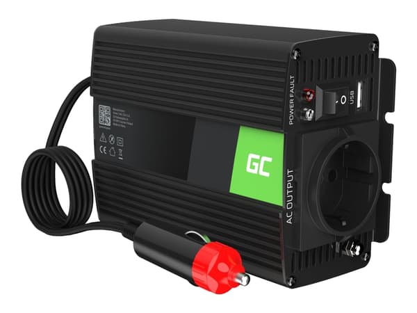 Green Cell INV29 - DC til AC invertteri - DC 12 V - 150 Watt - output-stikforbindelser: 1 - Europa - lajittelu