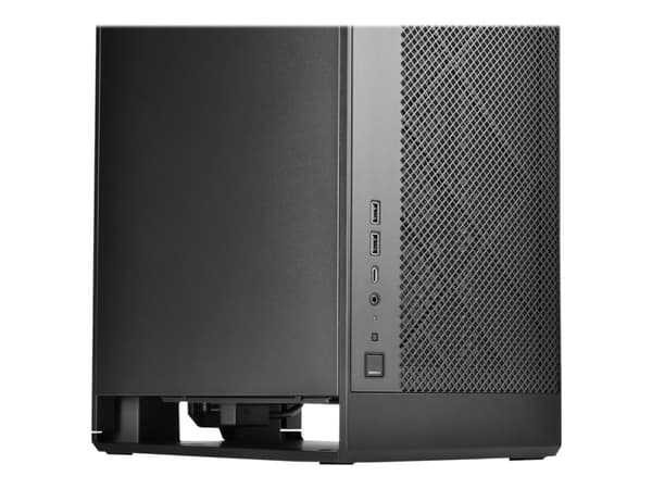 SilverStone ALTA G1M - microATX-torn - ingen strömförsörjning (SFX12V/SFX-L12V) - svart - USB/ljud