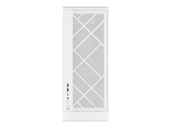 SilverStone ALTA G1M - microATX-torn - ingen strömförsörjning (SFX12V/SFX-L12V) - vit - USB/ljud