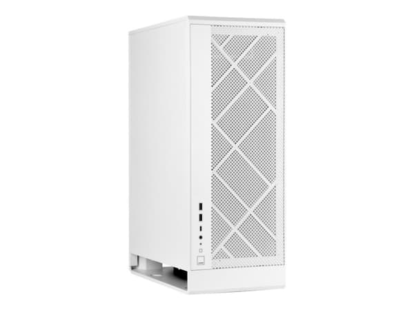 SilverStone ALTA G1M - microATX-torn - ingen strömförsörjning (SFX12V/SFX-L12V) - vit - USB/ljud