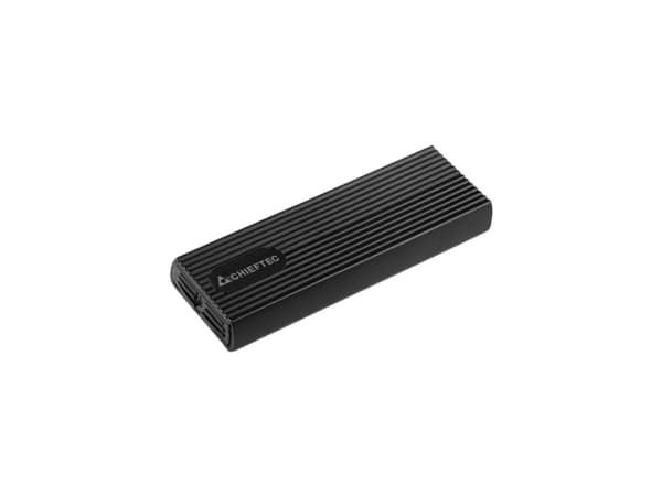 Chieftec CEB-M2C-TL, HDD-/SSD-kotelo, M.2, 10 Gbit/s, USB-liitettävyys, Musta