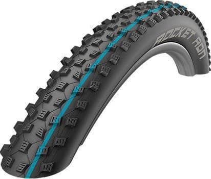 Schwalbe Rocket Ron, 29", MTB, Slangeløst, Folding bead, Off-road, Off-road, Sort, Blå
