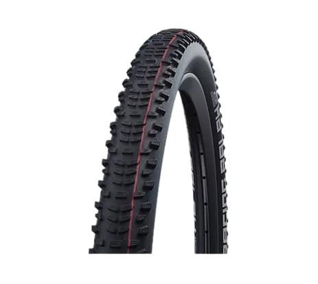 Schwalbe Racing Ralph, 29", MTB, Slanglöst däck, Folding bead, Off-road, Svart, Röd