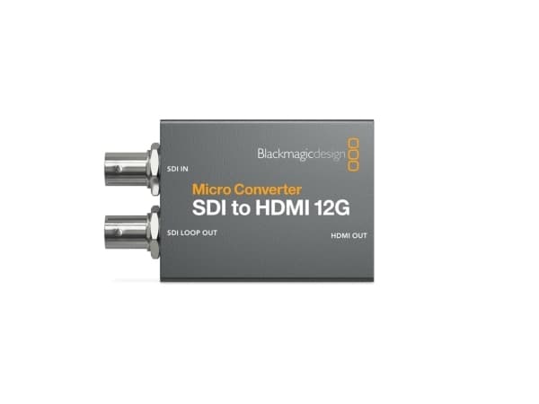Blackmagic Micro Converter SDI to HDMI 12G - 12G-SDI till HDMI video- och ljudomvandlare