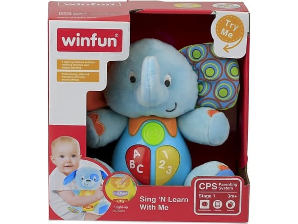 Smily Play Interaktiv gosig elefant trumpet (0689)