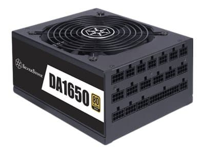 SilverStone Decathlon Series SST-DA1650-G - Strømforsyning (intern) - ATX12V 2.4/ EPS12V/ PS/2 - 80 PLUS Gold - AC 100-240 V - 1650 watt - aktiv PFC