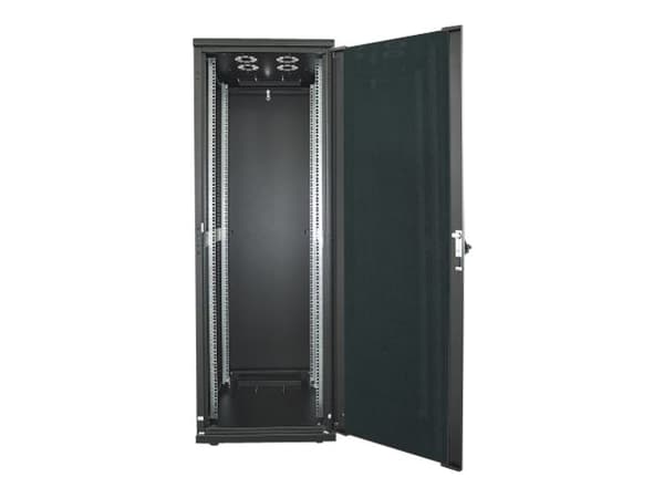 Intellinet-verkkokaappi, vapaasti seisova (vakio), 32U, käyttösyvyys 123-573mm/leveys 503mm, musta, koottu, max 1500kg, palvelinteline, IP20-luokitel