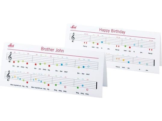 Sevi Colorful, wooden xylophone with a clip (82539)