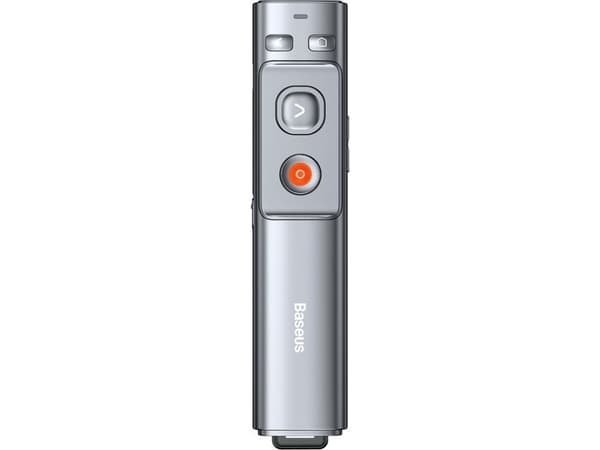 Baseus Multifunctional Baseus Orange Dot presentation remote control, with laser pointer, rechargeable (gray)