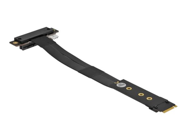 Delock M.2 Key M til PCIe x4 NVMe - Grensesnittadapter - PCIe 4.0 x4 (NVMe) - M.2-kort Sort