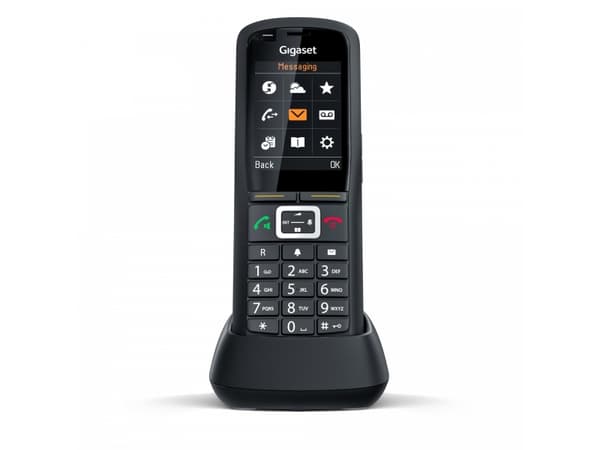 Gigaset R700H PRO, DECT-puhelin, Johdoton puhelin, 500 entries, Soittajan tunnistus, Tekstiviestijärjestelmä (SMS), Musta
