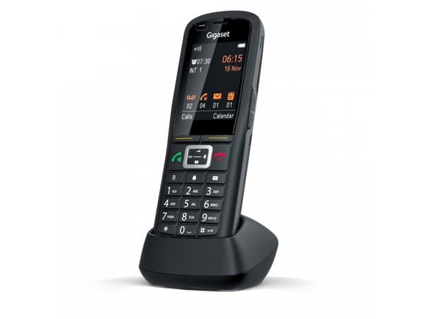 Gigaset R700H PRO, DECT-puhelin, Johdoton puhelin, 500 entries, Soittajan tunnistus, Tekstiviestijärjestelmä (SMS), Musta