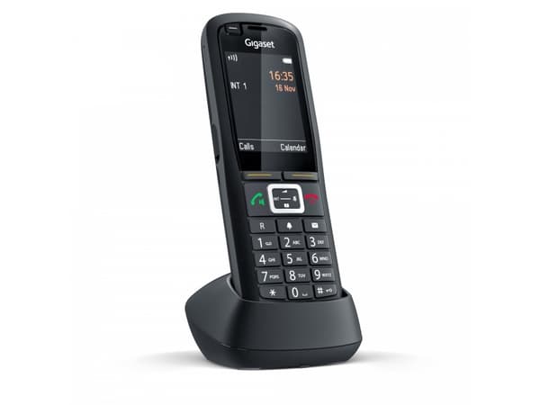 Gigaset R700H PRO, DECT-puhelin, Johdoton puhelin, 500 entries, Soittajan tunnistus, Tekstiviestijärjestelmä (SMS), Musta