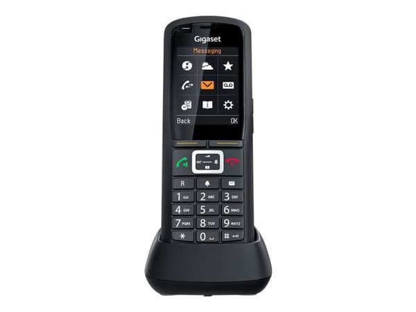 Gigaset R700H Pro - Trådløst ekstra håndsett - med Bluetooth-grensesnitt - DECT\GAP\CAT-iq - svart Sort