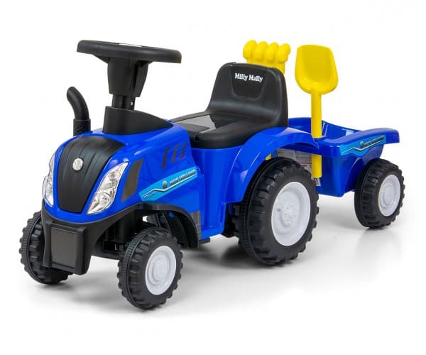 Milly Mally Vehicle Rider New Holland T7 Traktori Sininen