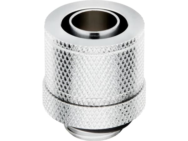 CORSAIR Hydro X Series XF Compression Fitting - Armatur for væskekjølesystem - krom (en pakke 4)