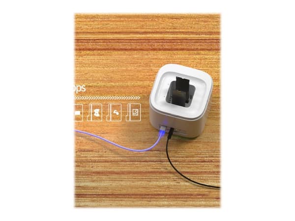 Unitek SyncStation Marshmallow S1207A - HDD dockningsstation - fack: 2 - M.2 - M.2 NVMe Card / PCIe (NVMe) - USB 3.2 (Gen 2) - vit