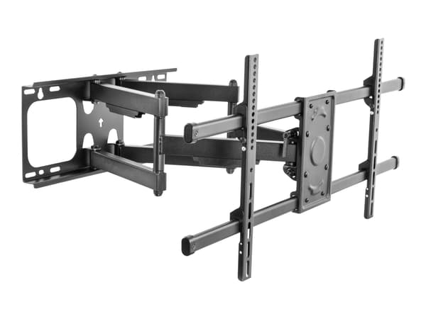 DELTACO Office ARM-0260 - Monteringssett - full bevegelse - for LCD TV / kurvet LCD TV - robust - svart - skjermstørrelse: 37"-75" - veggmonterbar