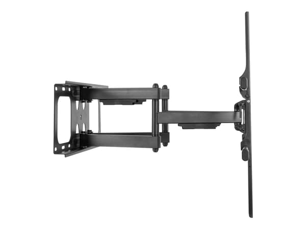 DELTACO Office ARM-0261 - Monteringssett - full bevegelse - for LCD TV / kurvet LCD TV - robust - stål, kaldvalset plate, blikk - finteksturert svart
